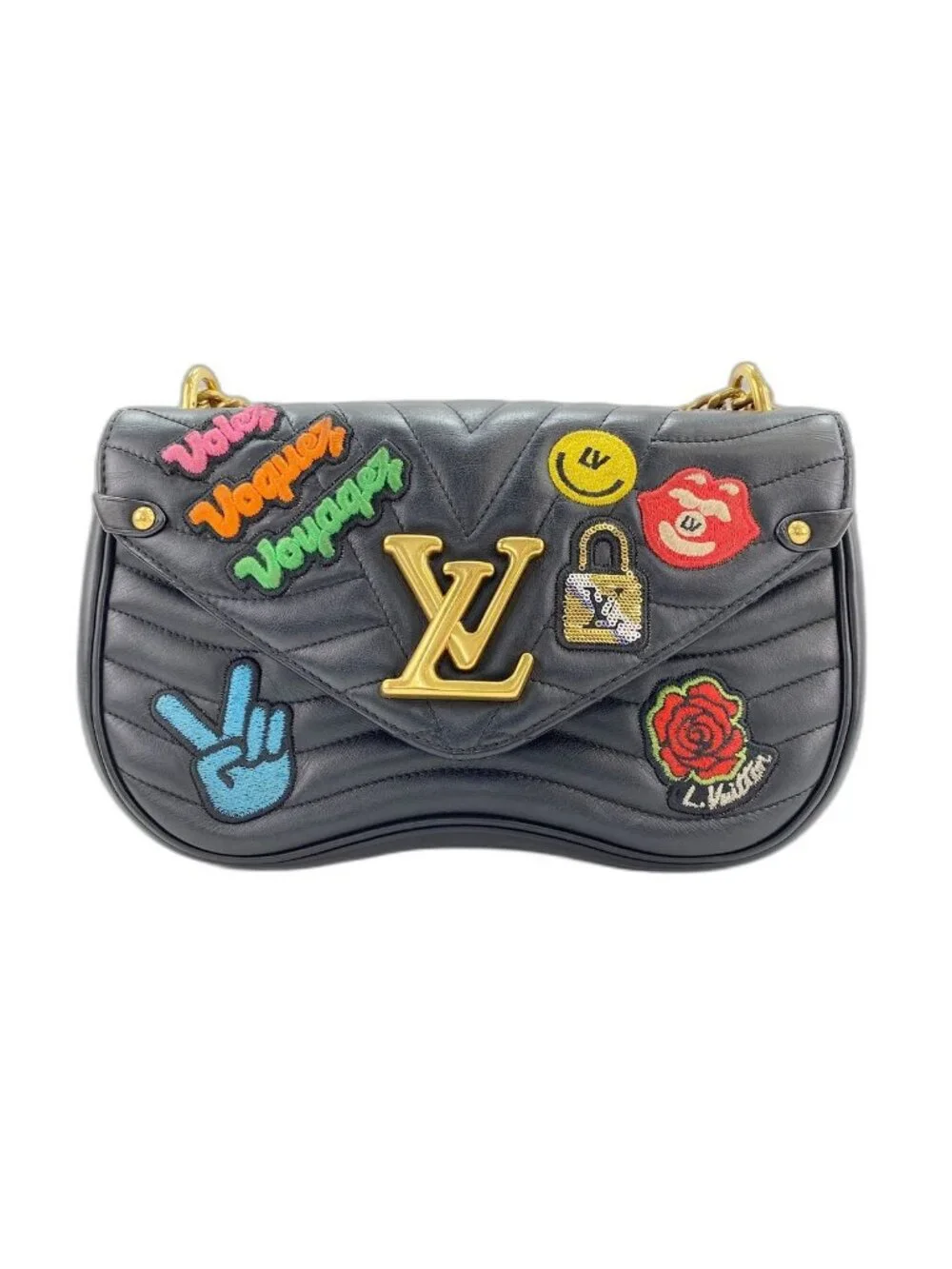 Louis Vuitton Shoulder Bag New Wave Patches Collection